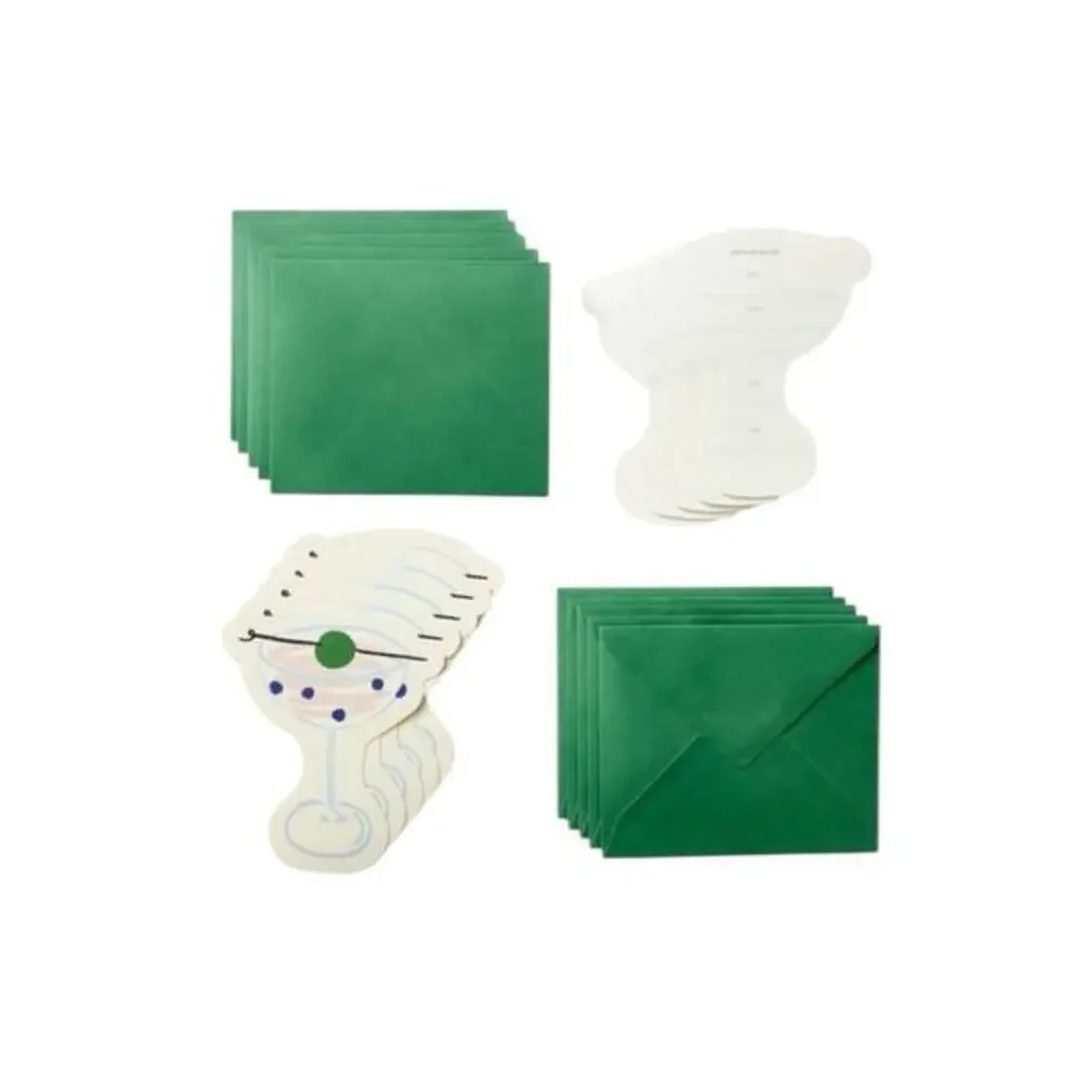 Kate Spade New York X‎ Target 10 Ct Party Invitations With Envelopes Cream Green